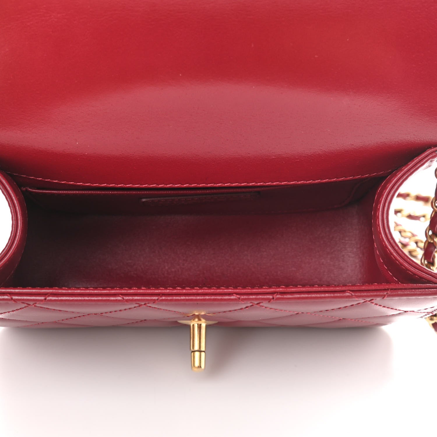 Chanel Calfskin Quilted Mini Perfect Fit Flap Burgundy 5 of 10