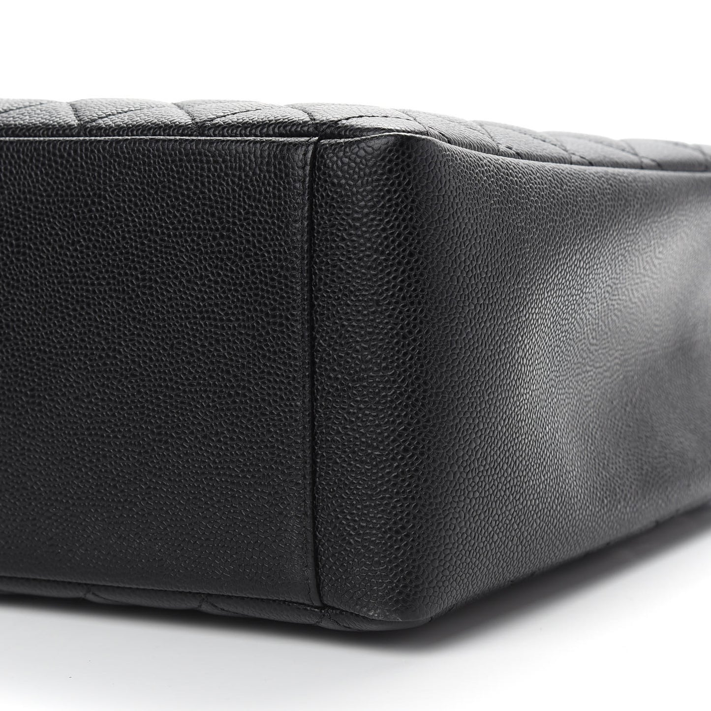Caviar Quilted Grand Shopping Tote GST Black
