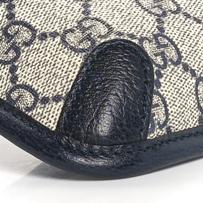 Gucci GG Supreme Monogram Web Small Ophidia Belt Bag 90 36 Beige Navy 10 of 11