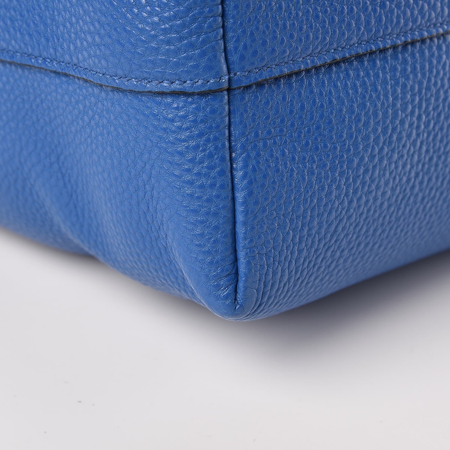 Prada Vitello Daino Tote Azzurro 10 of 13