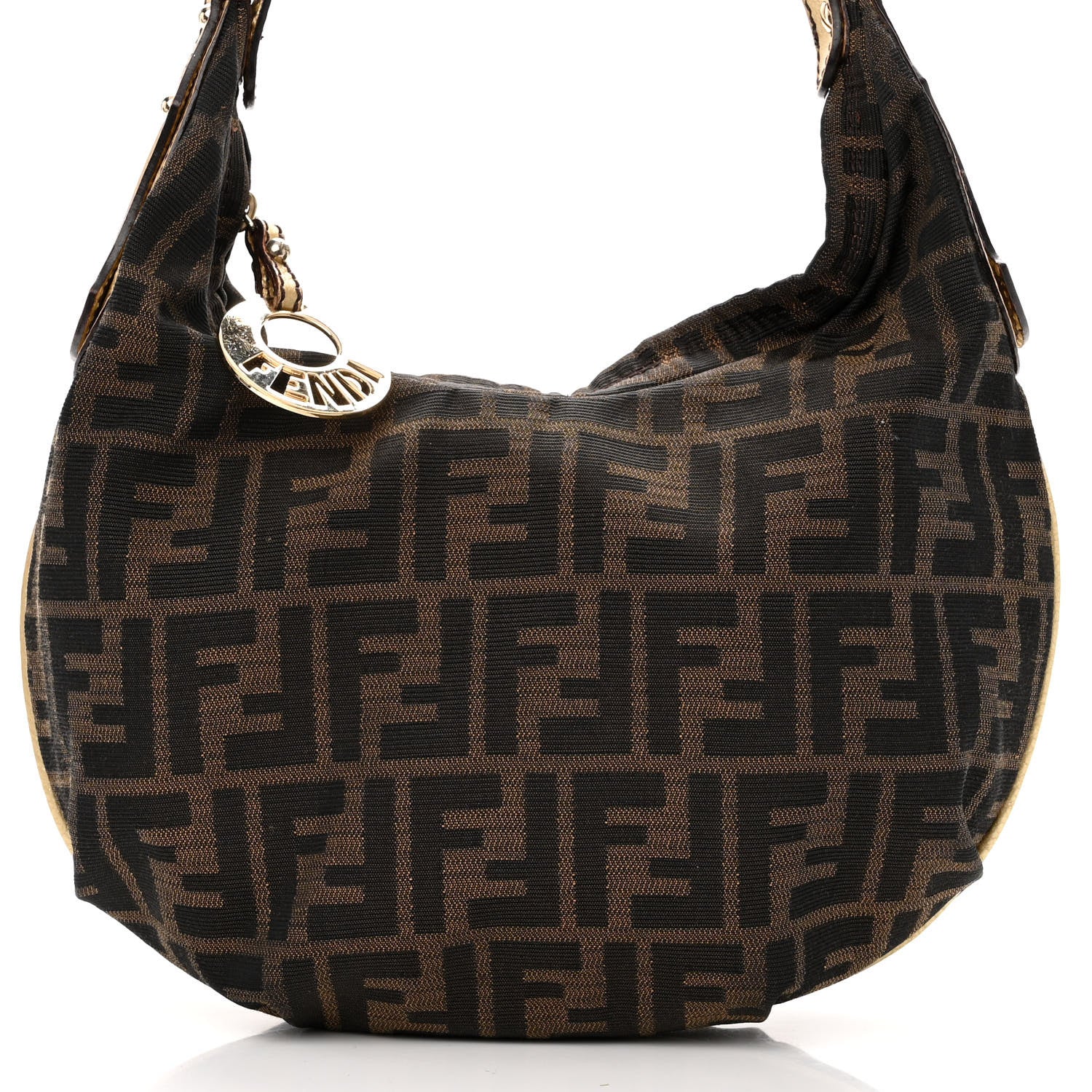 Fendi Zucca Chef Chain Hobo Tobacco 8 of 10