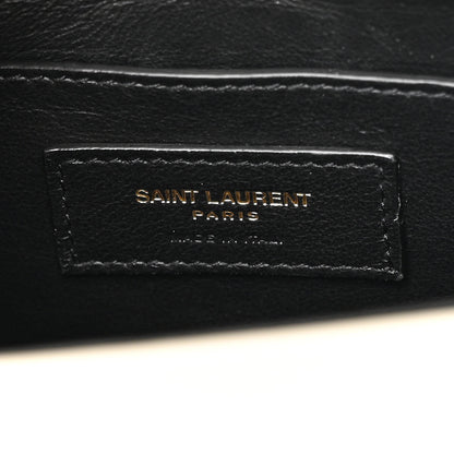 Saint Laurent Grain de Poudre Mini Classic Monogram Cassandra Top Handle Crema Soft 6 of 10