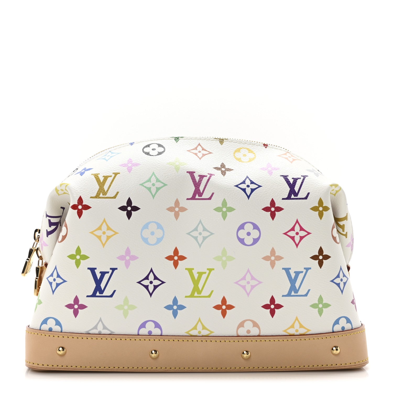 Louis Vuitton LV x TM Monogram Multicolor Cosmetic Pouch GM White 1 of 9