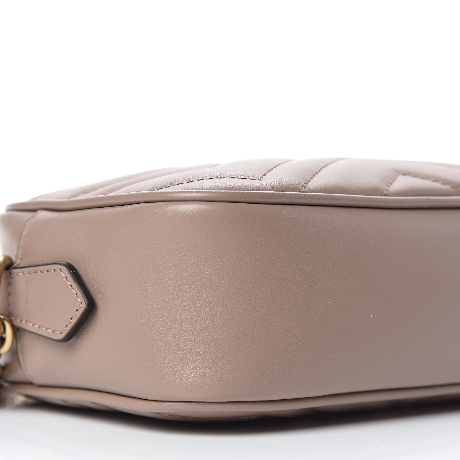 Gucci Calfskin Matelasse Mini GG Marmont Chain Shoulder Bag Nude 5 of 10