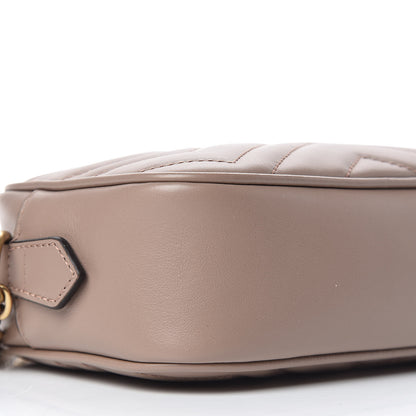 Gucci Calfskin Matelasse Mini GG Marmont Chain Shoulder Bag Nude 5 of 10