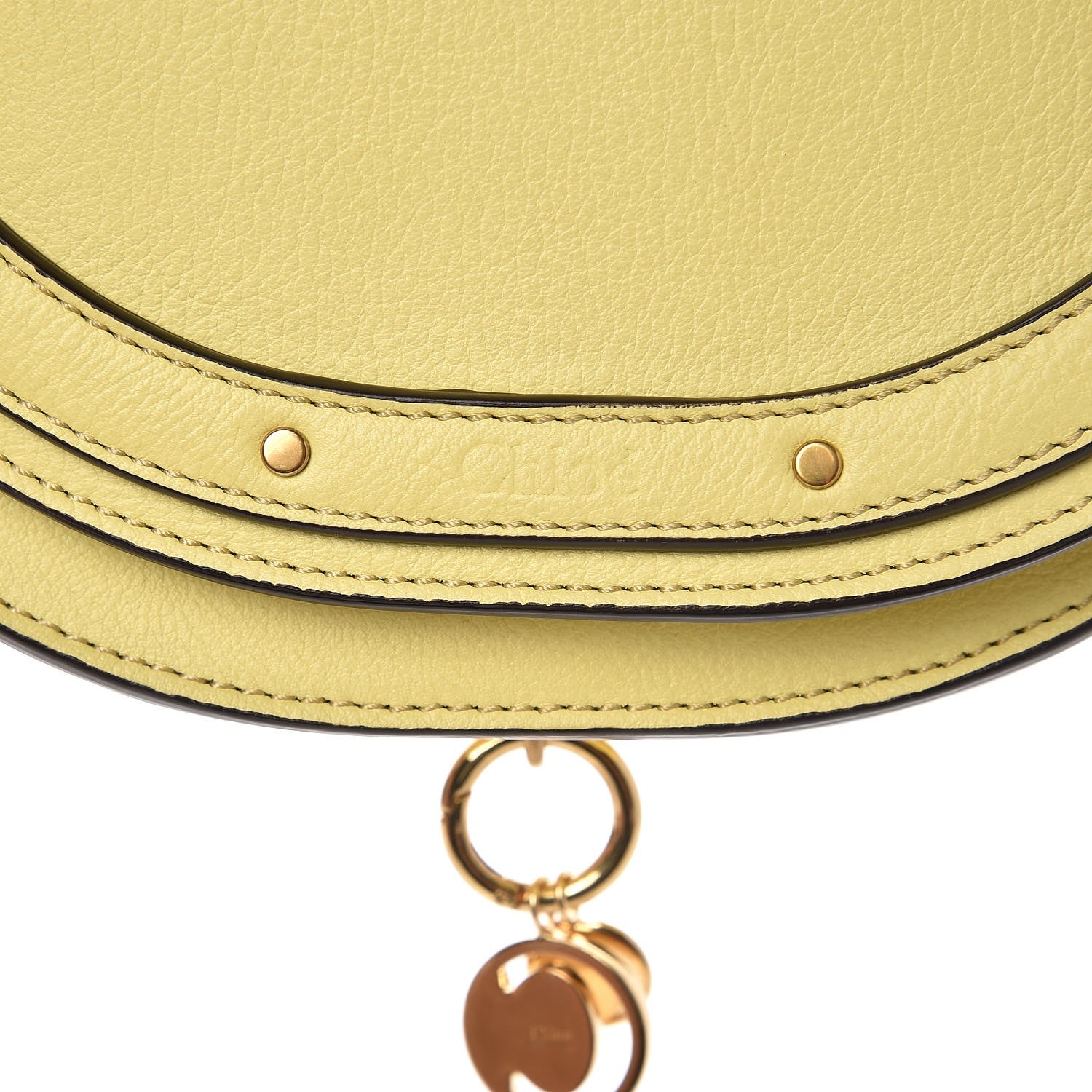 Chloe Calfskin Small Nile Bracelet Minaudiere Bag Lemonade 7 of 7