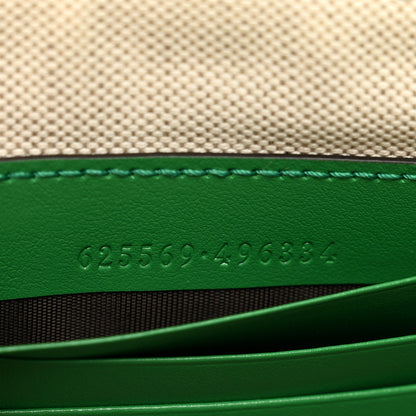 Gucci Calfskin GG Tennis Embossed Wristlet Pouch New Shamarock 7 of 7