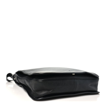 Gucci Calfskin Large Flap Messenger Bag  Black 4 of 10
