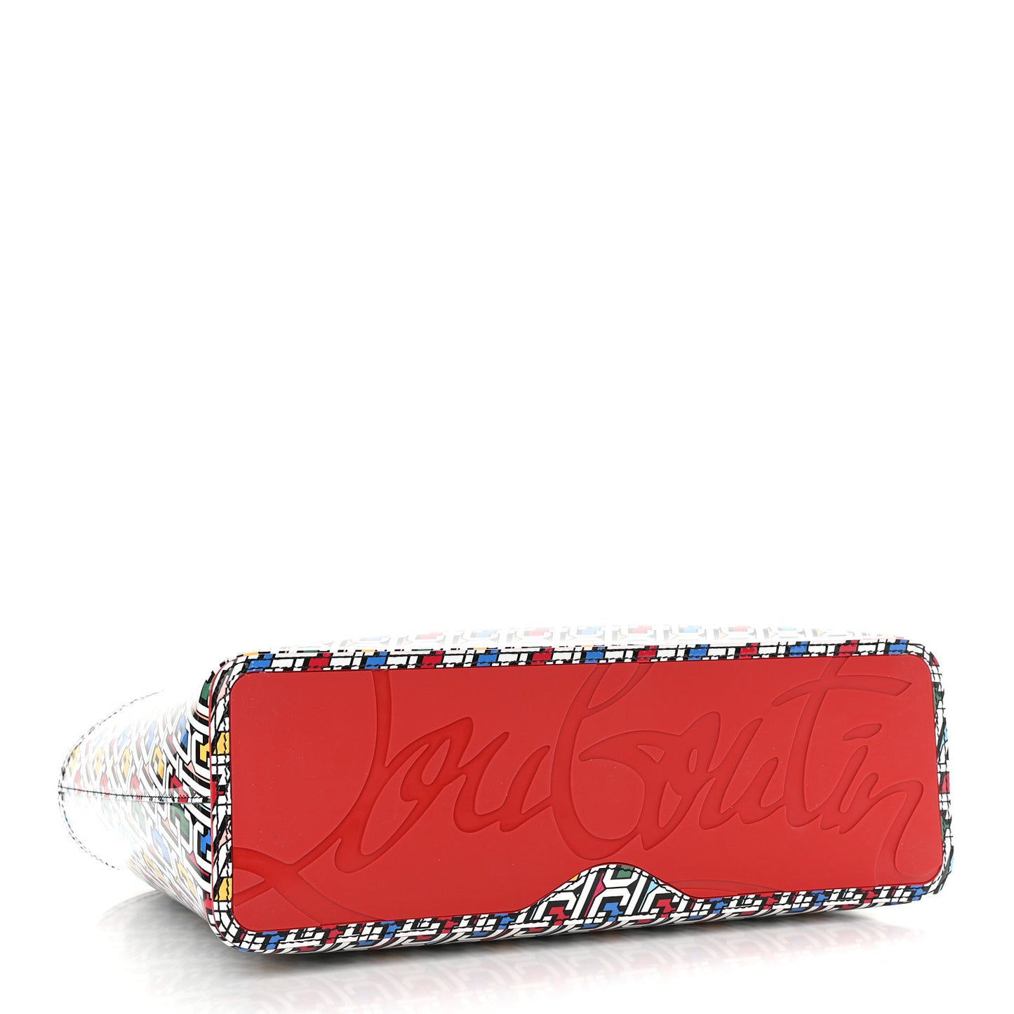 Patent Calfskin Small East West Cabata Tote Multicolor