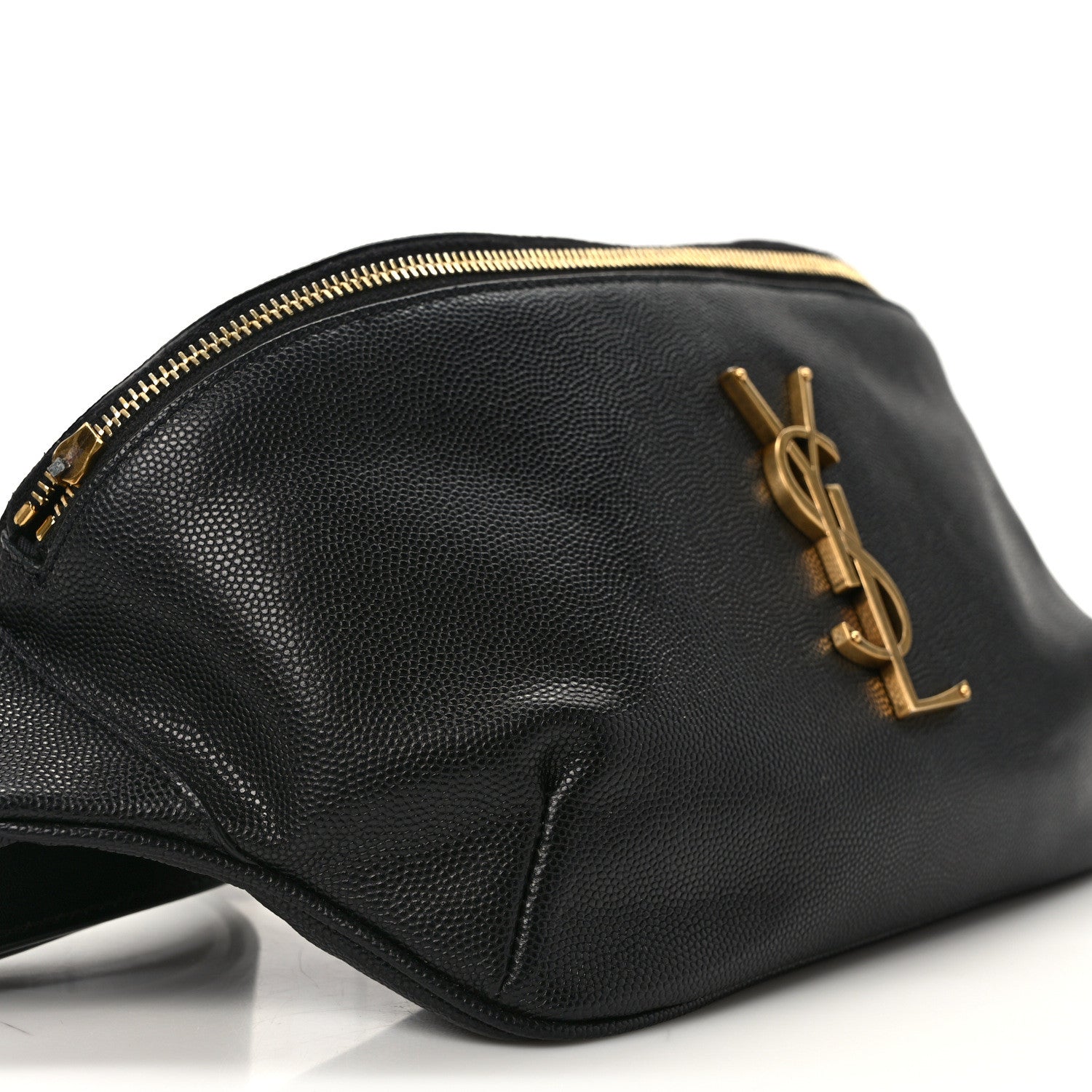 Saint Laurent Grain De Poudre Monogram Belt Bag Black 8 of 10