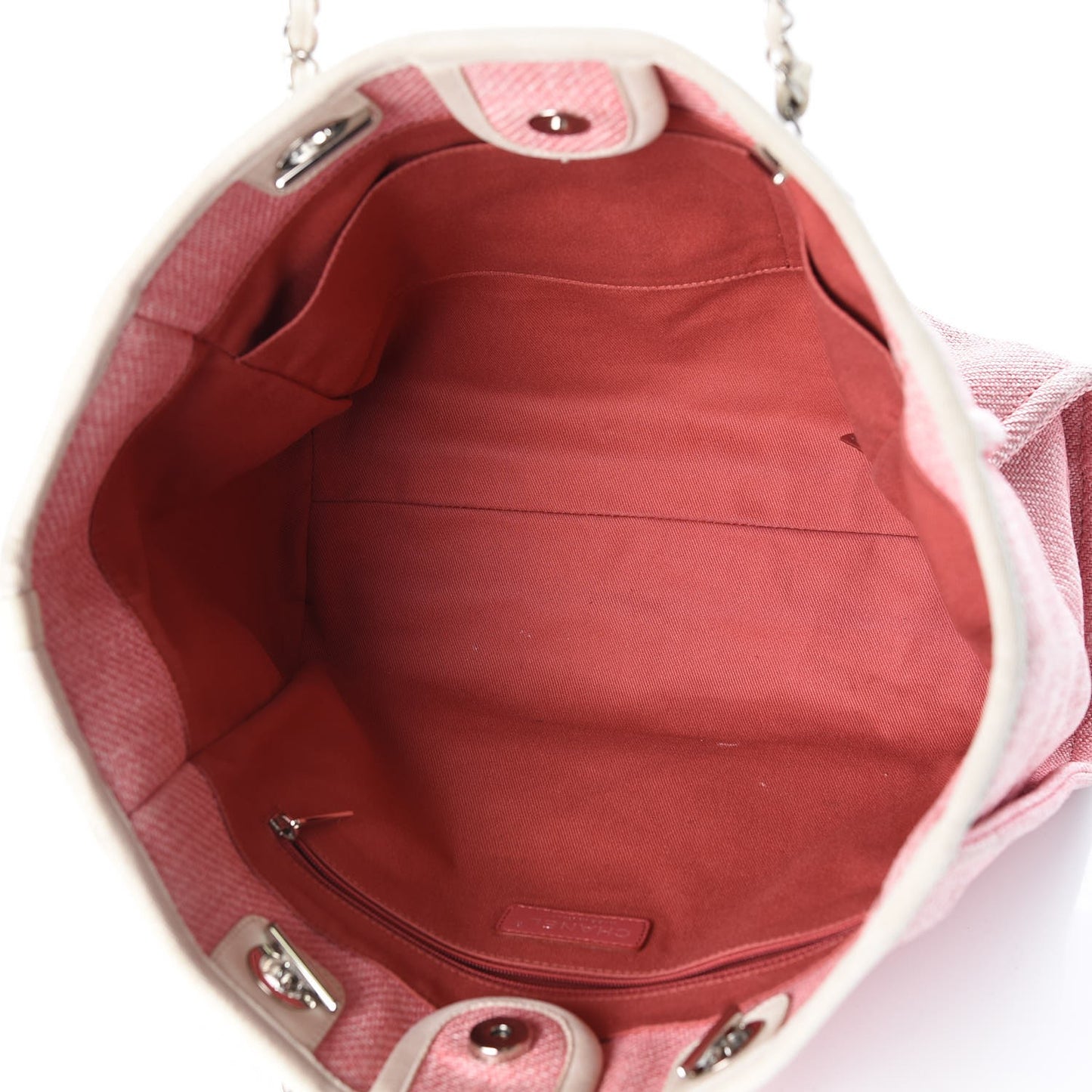 Woven Straw Raffia Small Deauville Tote Pink