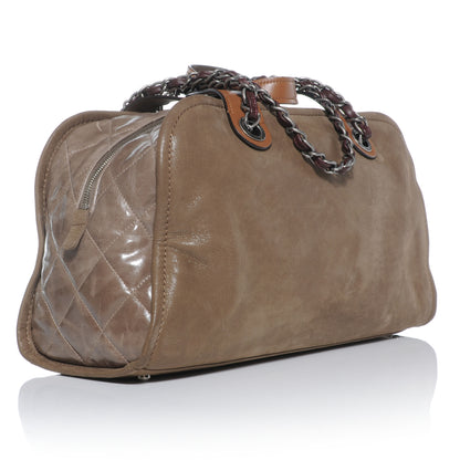 Chanel Iridescent Calfskin In The Mix Bowler Brown 3 of 9