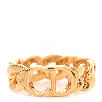 Christian Dior Metal Danseuse Etoile Chain Ring 7 Gold 1 of 5