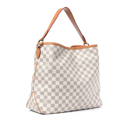 Louis Vuitton Damier Azur Delightful MM Rose Ballerine 3 of 24