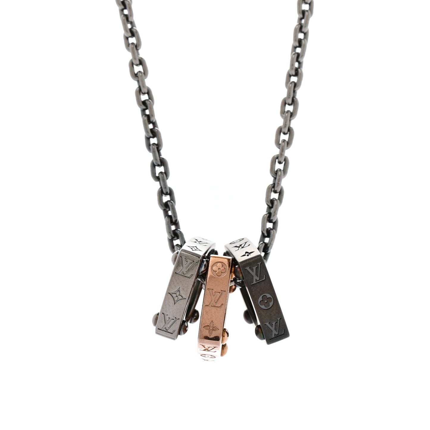 Metal Monogram Bold Necklace Multicolor