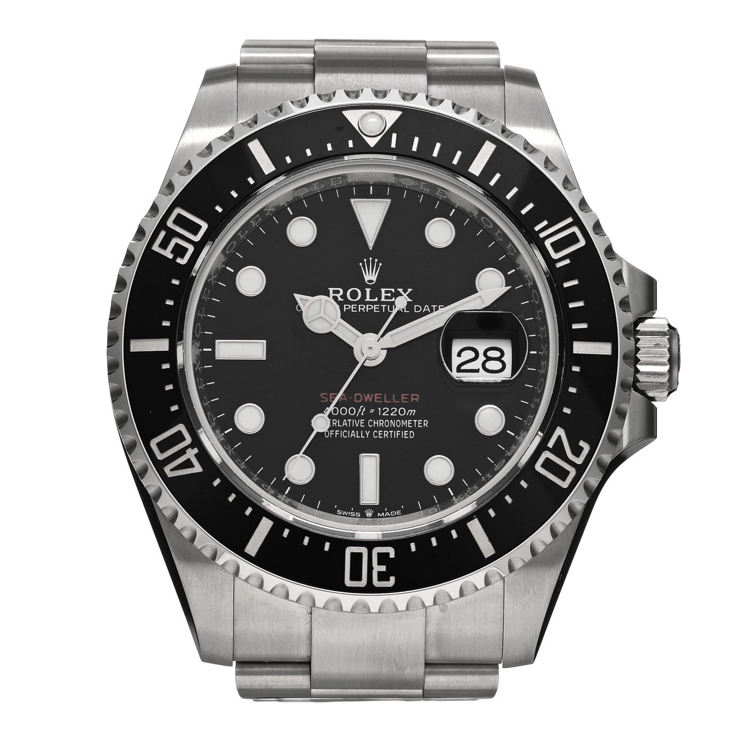 Rolex Stainless Steel 43mm Oyster Perpetual Date Sea-Dweller Watch Black 126600 1 of 5