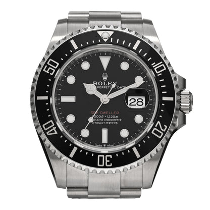 Rolex Stainless Steel 43mm Oyster Perpetual Date Sea-Dweller Watch Black 126600 1 of 5