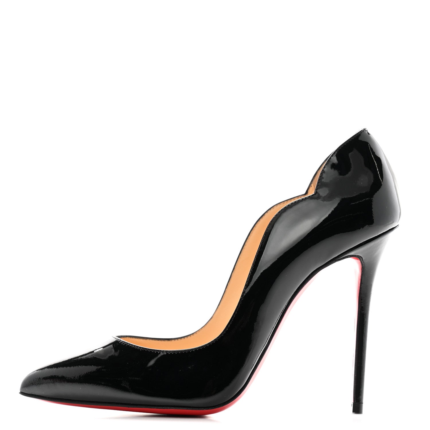 Christian Louboutin Patent Hot Chick 100 Pumps 38 Black 1 of 9