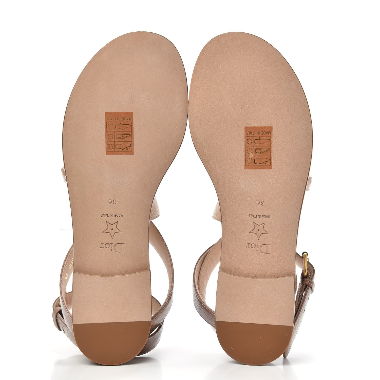 Christian Dior Ayers Degrade Poison-D Sandal 36 Nude 5 of 9