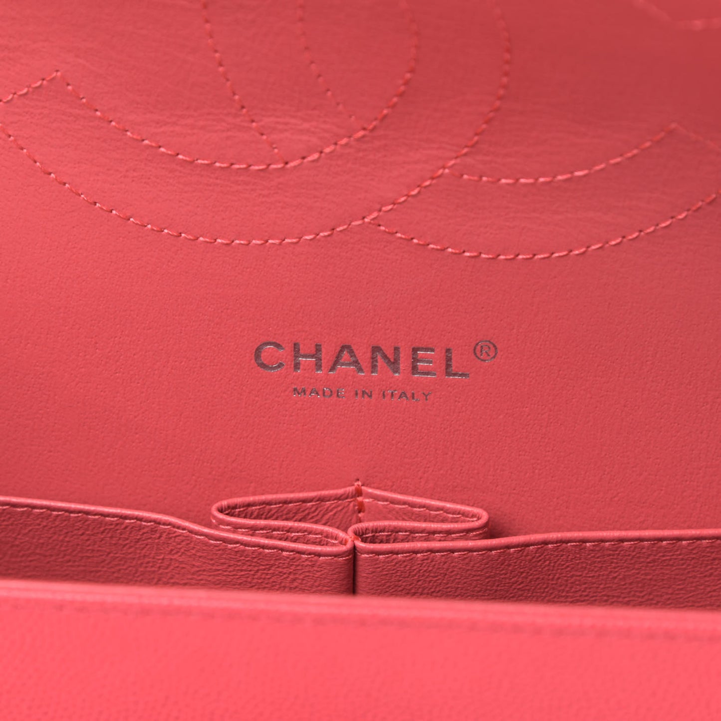 Caviar Quilted Jumbo Double Flap Dark Pink