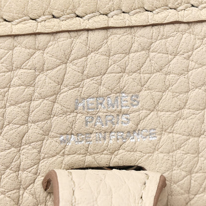 Hermes Taurillon Clemence Zigzag Evelyne TPM Beton Black White Deep Bleu 6 of 11