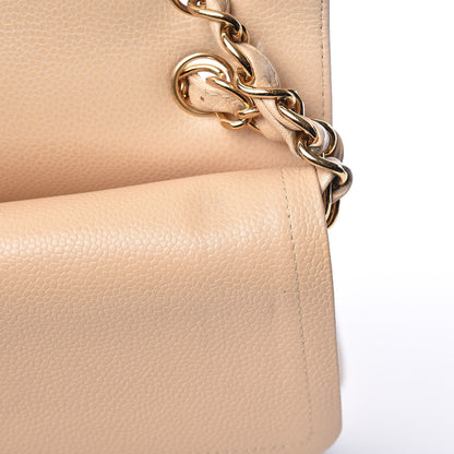 Chanel Caviar Quilted Jumbo Double Flap Light Beige 20 of 26