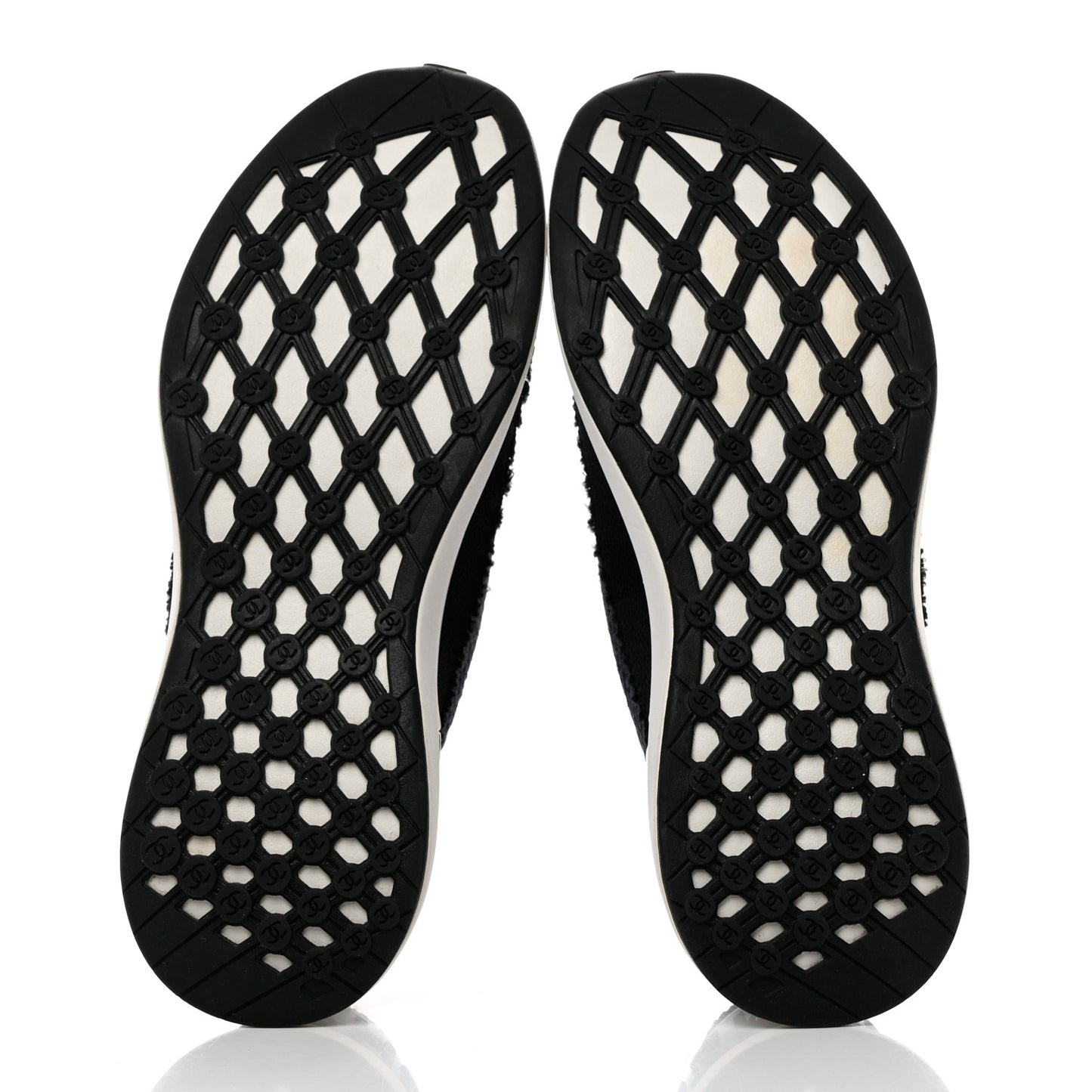 Fabric Logo Sneakers 39 Navy Black