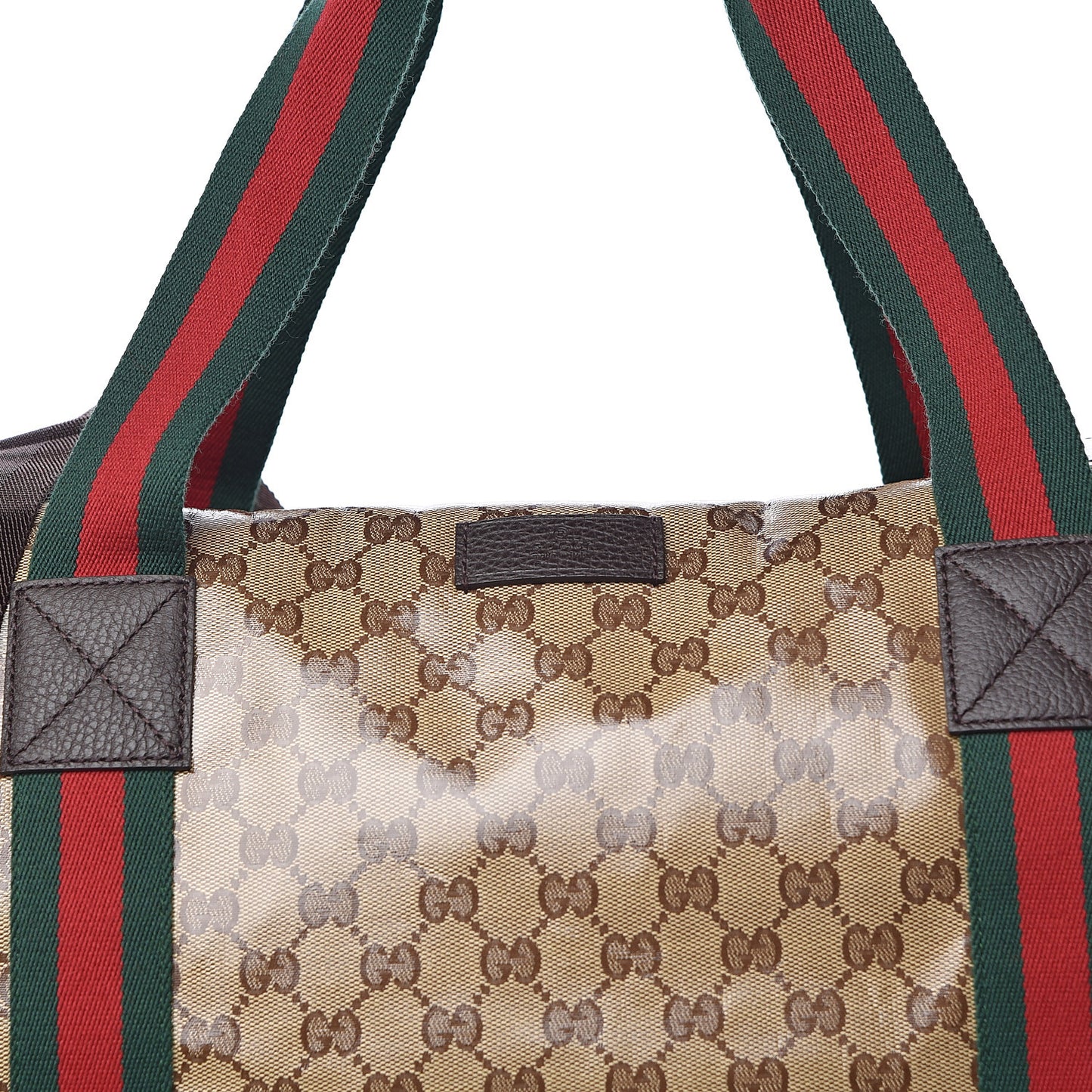 Crystal Monogram Web Large Carry On Duffle Bag Brown