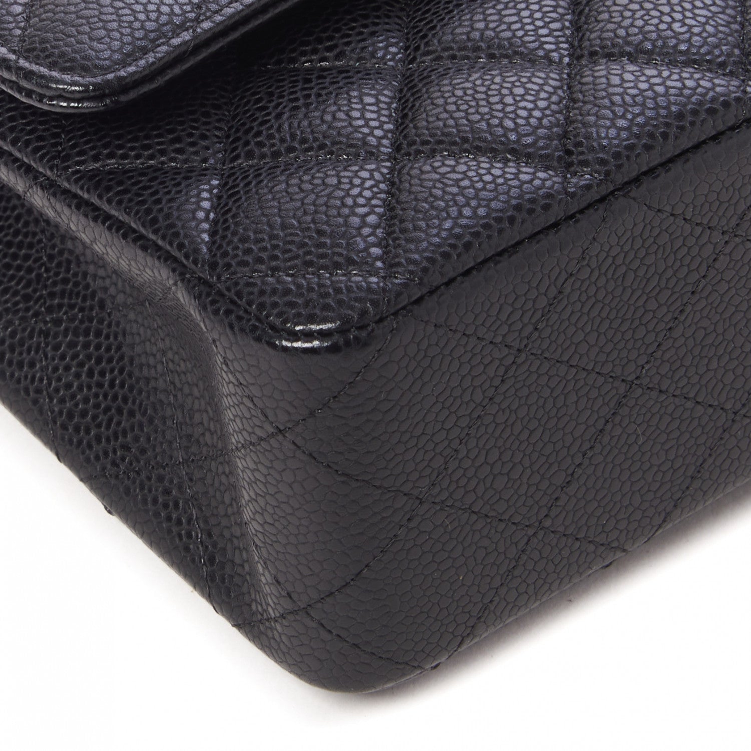Chanel Caviar Quilted Medium Double Flap Black 6 of 10