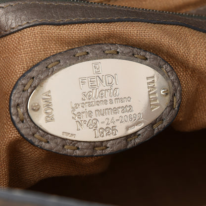 Fendi Cuoio Romano Selleria Small Villa Borghese Tote Peltro 6 of 14