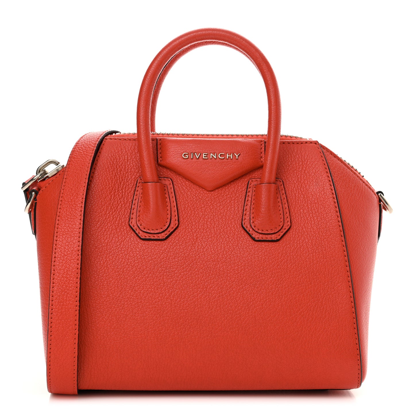 Sugar Goatskin Mini Antigona Pop Red