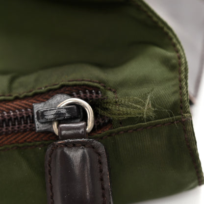 Prada Nylon Vela Small Hunting Bag Green 11 of 14