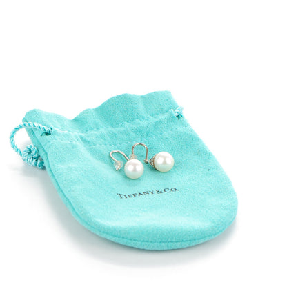 Tiffany Sterling Silver Pearl Ziegfeld Earrings 4 of 4