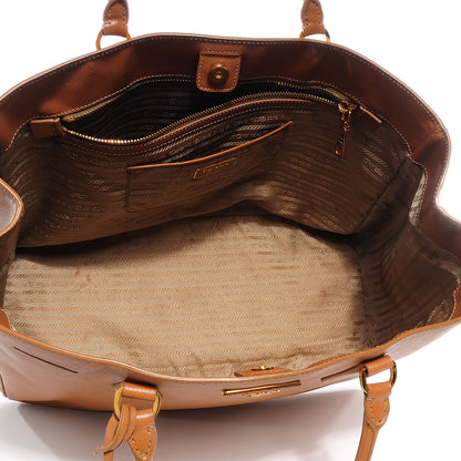 Prada Saffiano Lux Large Tote Caramel 5 of 9
