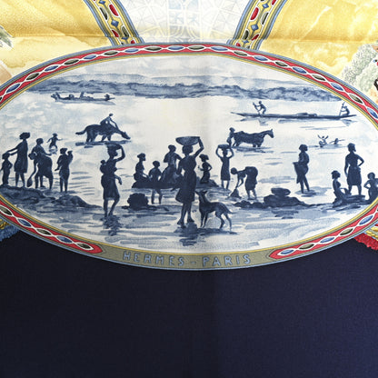 Hermes Silk Les Cavaliers Peuls Scarf 90 2 of 6