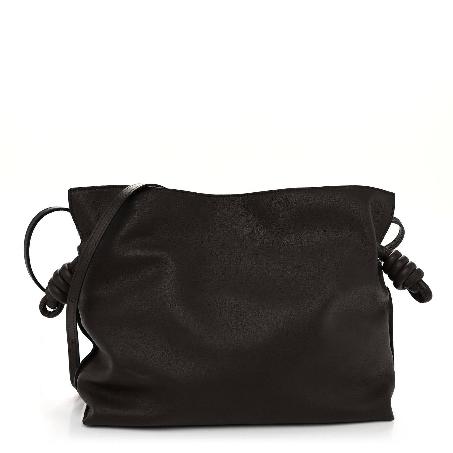Loewe Nappa Medium Flamenco Knot Bag Chocolate 1 of 10