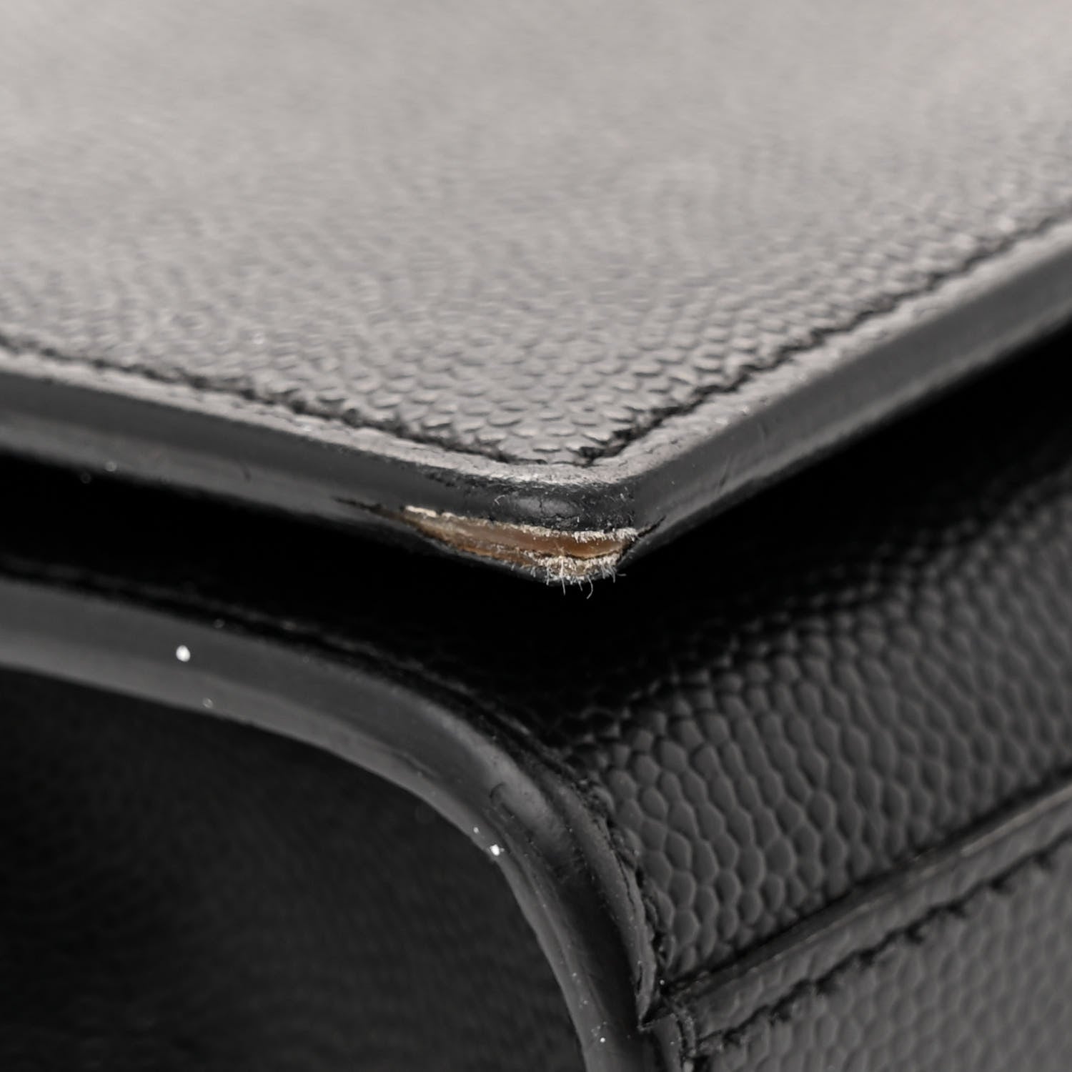 Saint Laurent Grain De Poudre Small Monogram Kate Satchel Black 10 of 11