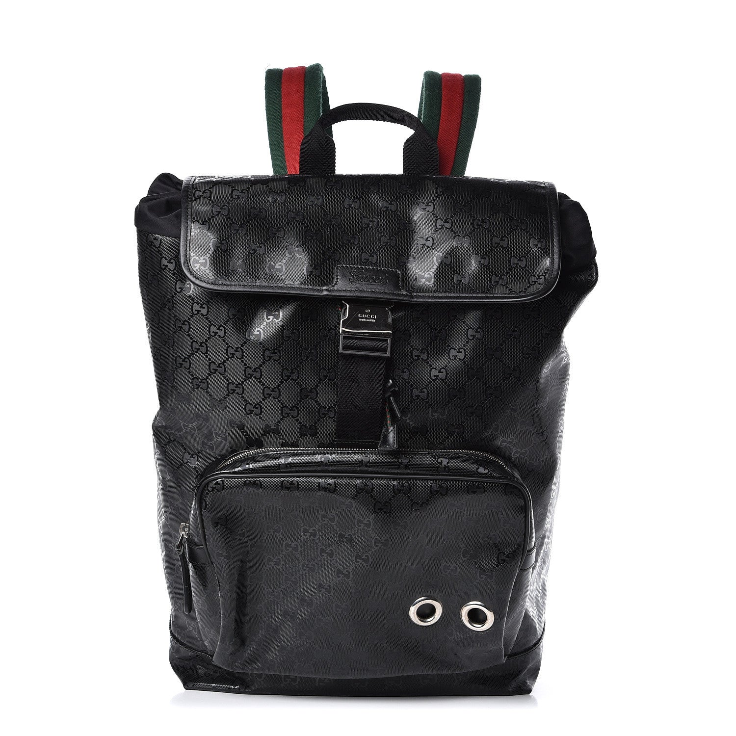 Gucci Imprime Monogram Web 500 Backpack Black 1 of 10