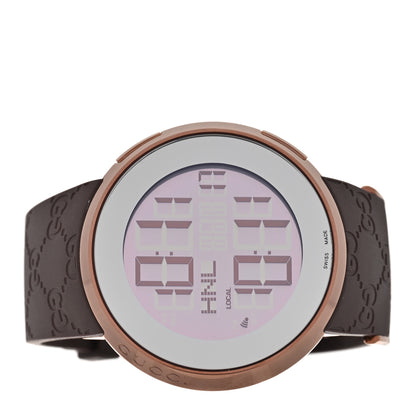 Gucci Stainless Steel Rubber 45mm Digital I-Gucci Watch Brown 2 of 4