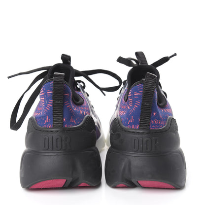 Christian Dior Technical Fabric Rubber Womens Fireworks D-Connect Sneakers 36.5 Deep Blue Pink 6 of 11