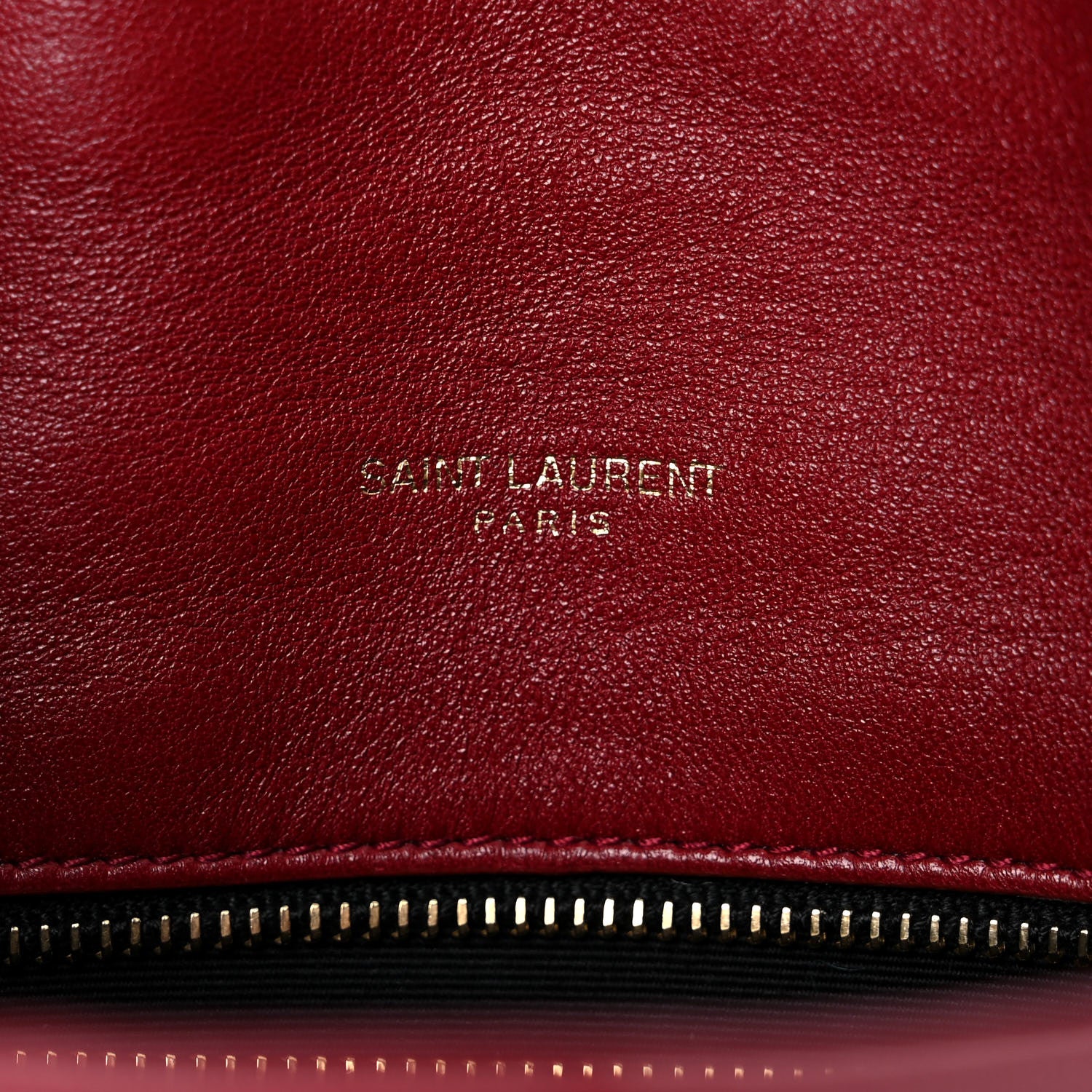 Saint Laurent Lambskin Quilted Toy Loulou Puffer Monogram Chain Satchel Red 5 of 9