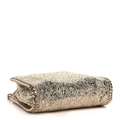 Stella McCartney Metallic Crackle Tiny Falabella Tote Gold 4 of 11