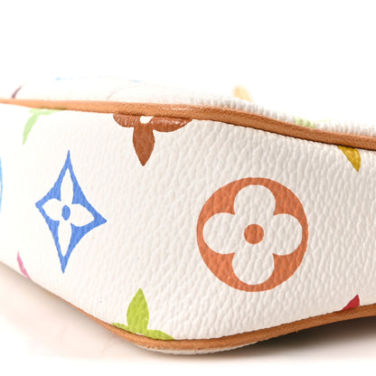 Louis Vuitton Monogram Multicolor Pochette Accessories White 9 of 9