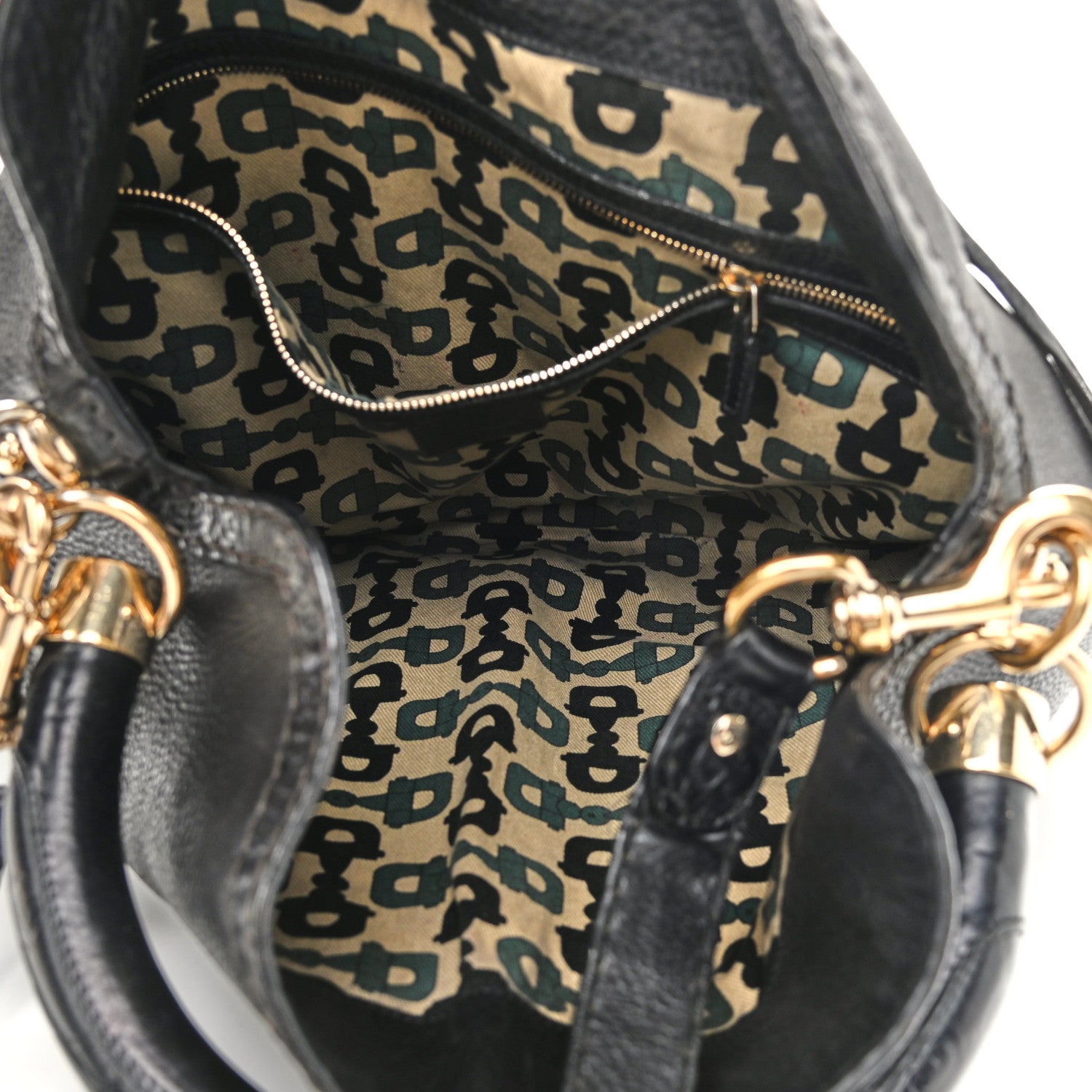 Gucci Calfskin Medium Indy Top Handle Hobo Black 4 of 13
