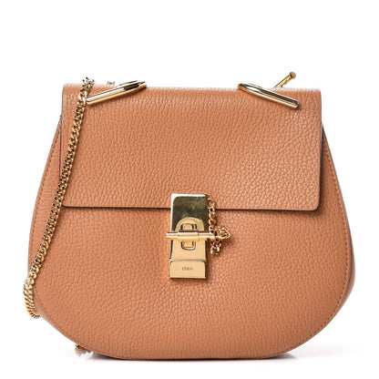Chloe Grained Lambskin Drew Shoulder Bag Gingerbread 1 of 9