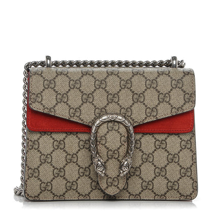 Gucci GG Supreme Monogram Mini Dionysus Shoulder Bag Hibiscus Red 1 of 6