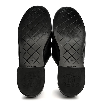 Chanel Lambskin Quilted CC Turnlock Mules 39.5 Black 6 of 9