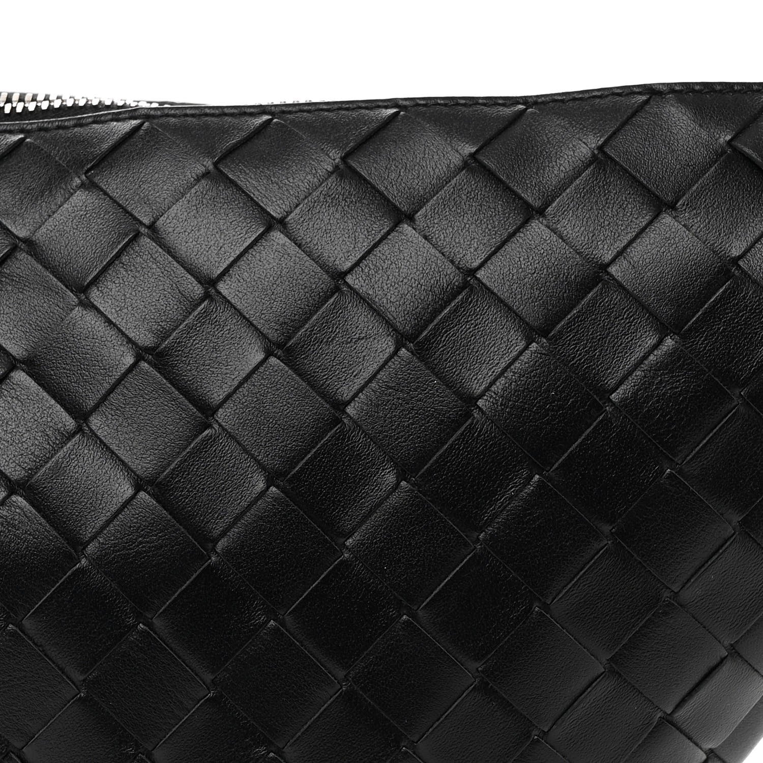Bottega Veneta Calfskin Intrecciato Small Virgule Black 8 of 11