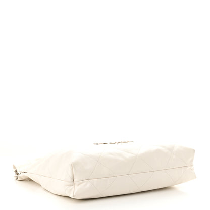 Chanel Shiny Calfskin Quilted Small Chanel 22 White 5 of 11