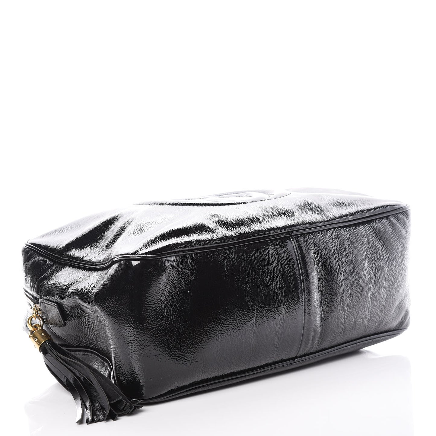 Vernice Naplack Medium Soho Bowler Black
